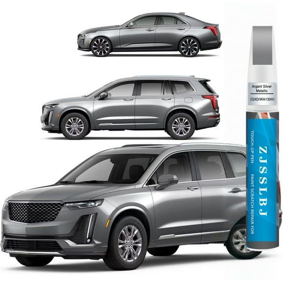 Argent Silver Metallic(GXD/WA130H) Touch Up Paint Compatible with Cadillac, Car Paint Pen Scratch Repair Two-In-One Touch Up Paint, Premium Car Scratch Remover for Deep Scratches