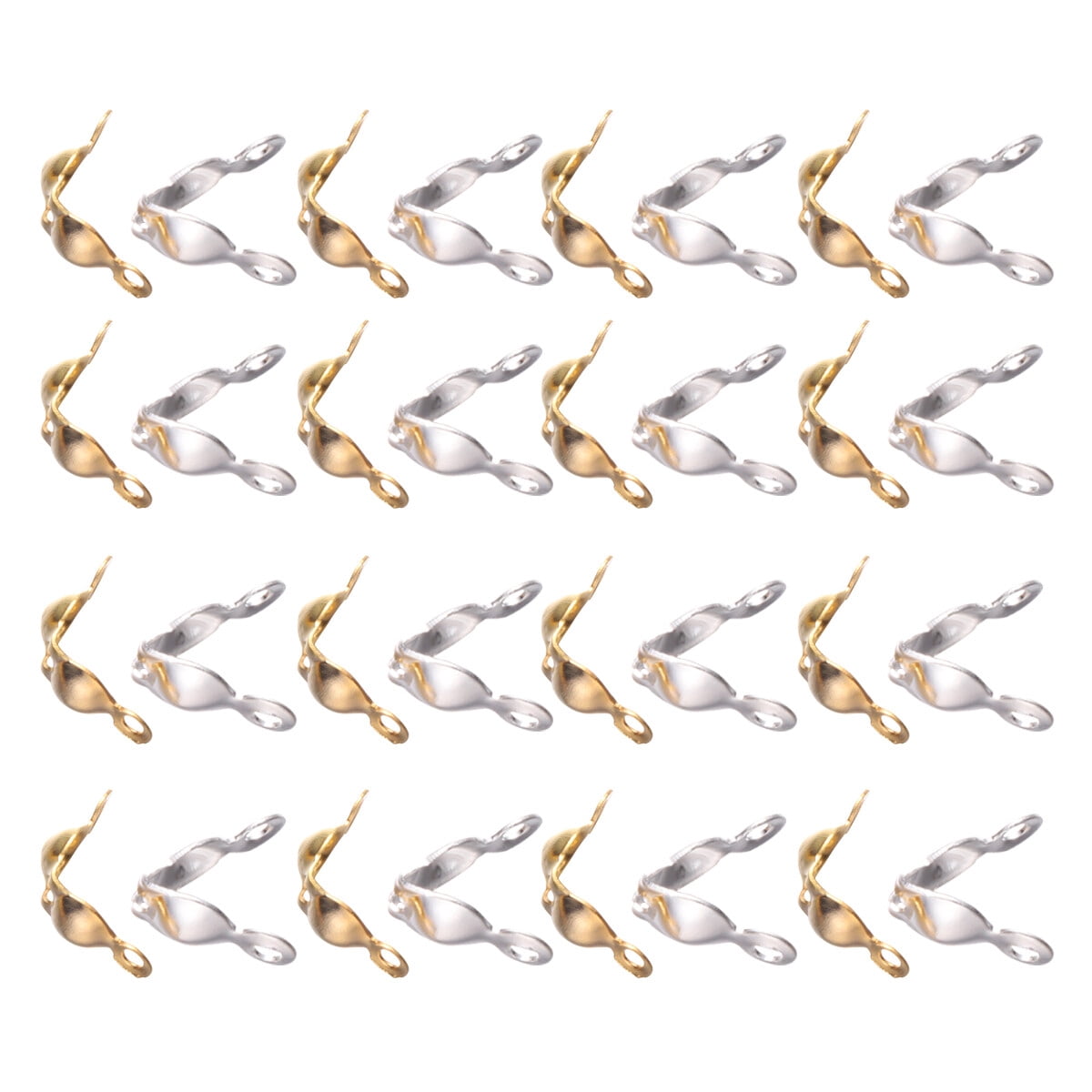 Gymnture 1000pcs Brass Knot Covers for Jewelry Making