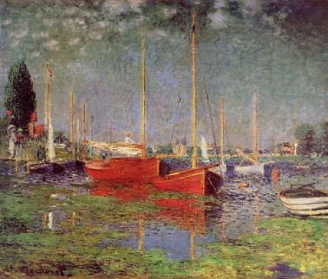 Argenteuil 1875 Canvas Art - Claude Monet (24 x 24)