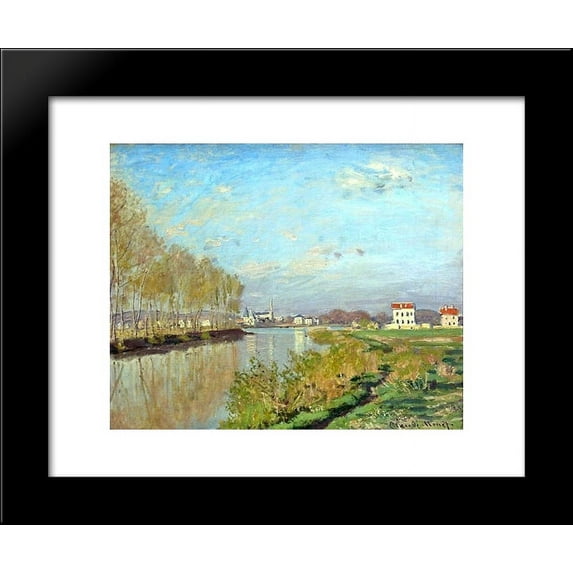 Argenteuil, The Seine 20x24 Framed Art Print by Monet, Claude