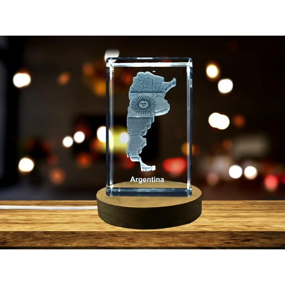 Argentina 3D Engraved Crystal 3D Engraved Crystal Keepsake/Gift/Decor/Collectible/Souvenir