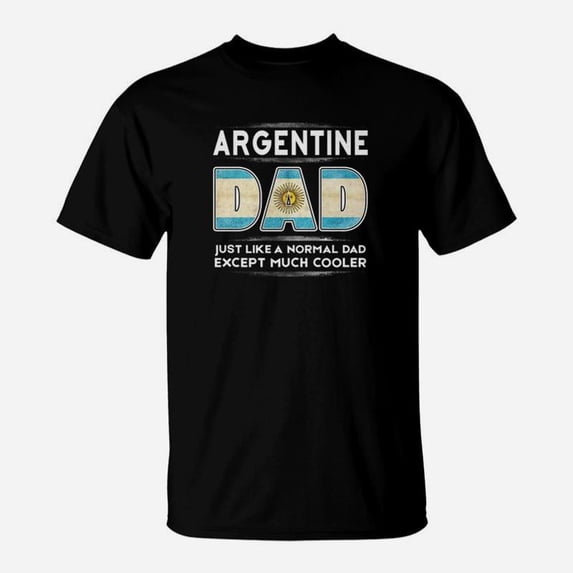 Argentina Argentinian Cooler Dad Promoted To Daddy TShirt