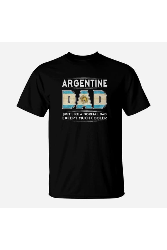 Argentina Argentinian Cooler Dad Promoted To Daddy TShirt