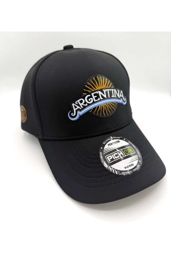 Argentina Black Soccer Fan Cap – Adjustable Snapback Sports Hat for Men & Women, Lightweight Athletic Baseball Cap