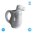 thumbnail image 1 of Argentina Ceramic Penguin Jug - Grey - 500cc - 16.90oz, 1 of 1