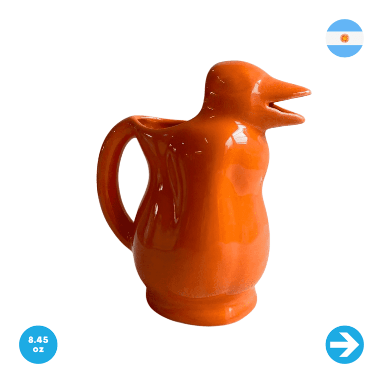 Argentina Ceramic Penguin Jug - Orange - 250cc - 8.45oz - Walmart.com