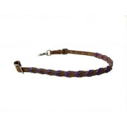 Argentina Cow Leather Wither Strap W/Color Braided Leather Accent