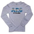 thumbnail image 1 of Argentina Cycling - Olympic Games - Rio - Flag Men's Long Sleeve Grey T-Shirt, 1 of 2