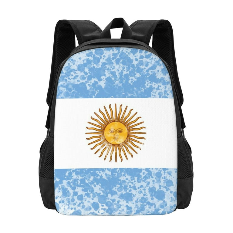 Argentina Flag Backpack For Women Men, Waterproof High School  Bookbag,Lightweight Casual Travel Daypack,Classic Basic College  Backpack,Middle School ...