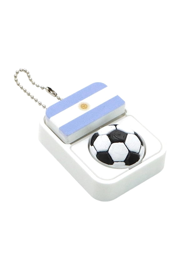 Argentina Flag Clicker Squeeze Toys Mini Soccer Ball Relaxation Relief Items Squeeze Purse Clip Accessory