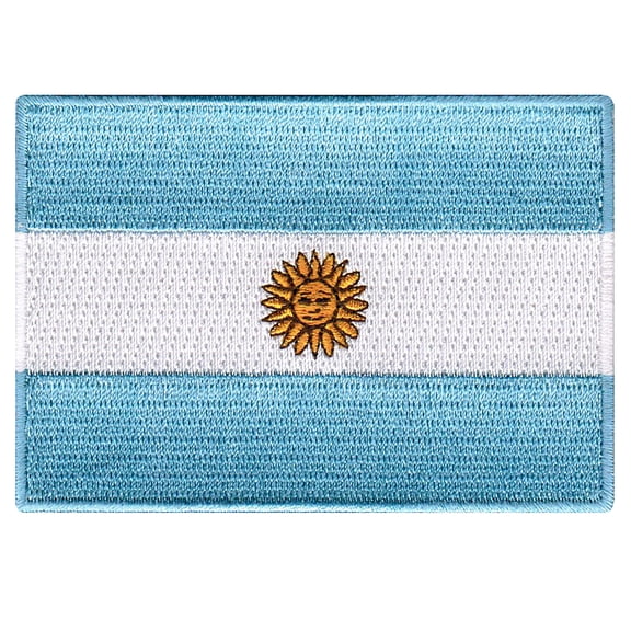 Argentina Flag Embroidered Iron-on Patch