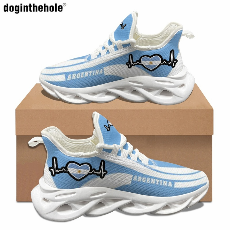 Argentina Flag Sun Design Casual Flat Shoes Fashion Outdoor Sports