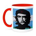 thumbnail image 1 of 3dRose, Argentina, Jujuy, Tilcara. Che Guevara mural - SA01 WBI0105 - Walter Bibikow, 15oz Two-Tone Red Mug, 1 of 7
