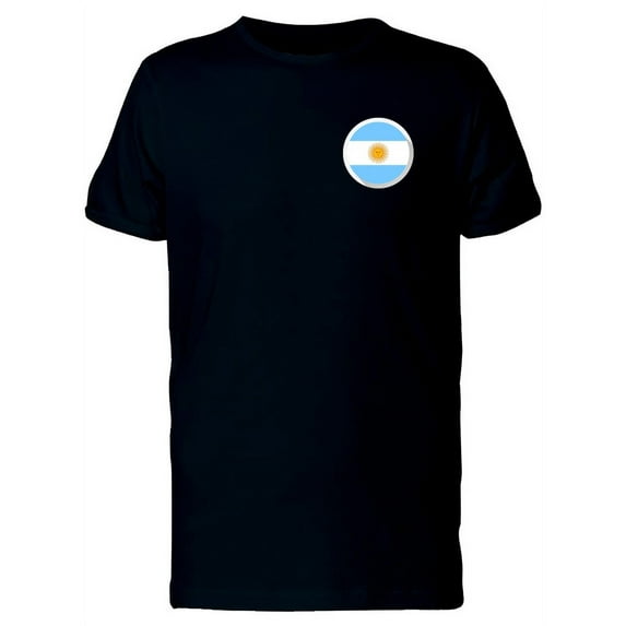 Argentina National Pocket Flag T-Shirt Men -Image by Shutterstock, Male Large