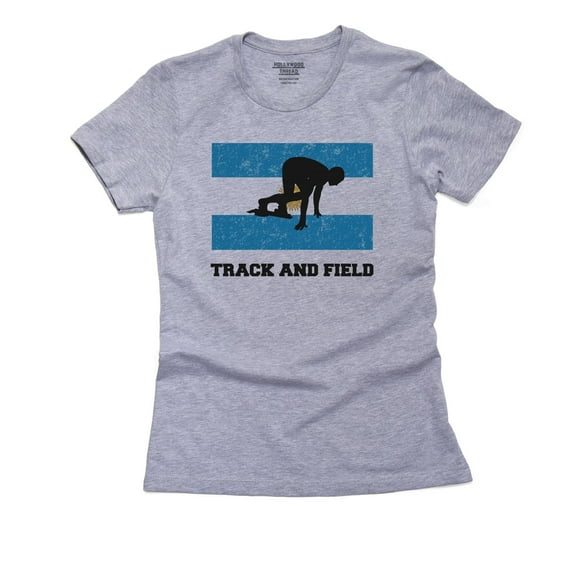 Argentina Olympic - Track & Field - Flag - Silhouette Women's Cotton Grey T-Shirt