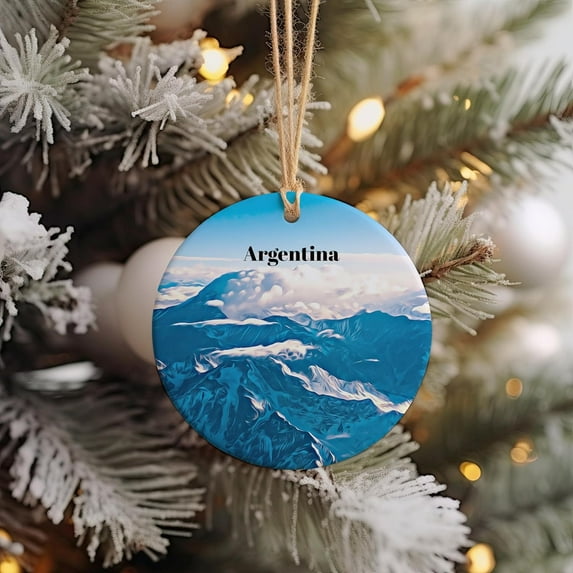 Argentina Ornaments, Argentina Christmas, Argentina Decor, Christmas Round, Ceramic Christmas Ornament, Christmas Outdoor Decorations, for Grandma wIIzj3 (Argentina)