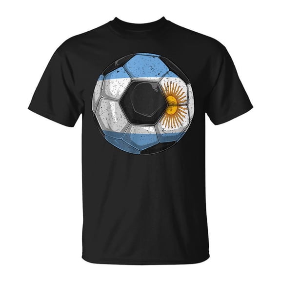Argentina Soccer Argentinian Flag Boys Mens Kids Tshirt