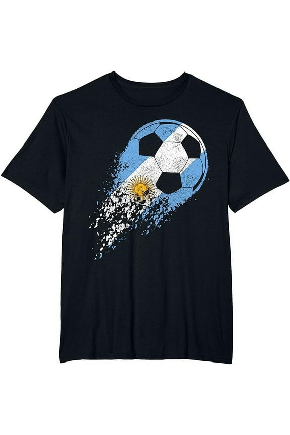 Argentina Soccer Argentinian Flag Pride Soccer Player T-Shirt