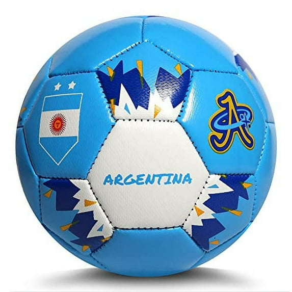 Argentina Soccer Ball World Cup, MINI SIZE 2 Game Ball, Indoor/Outdoor, Kids/Adults, Collector Quality