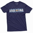 thumbnail image 1 of Argentina T-Shirt Argentinian Flag National Patriotic Tee Shirt Argentine Republic Tee (Small Navy Blue), 1 of 5