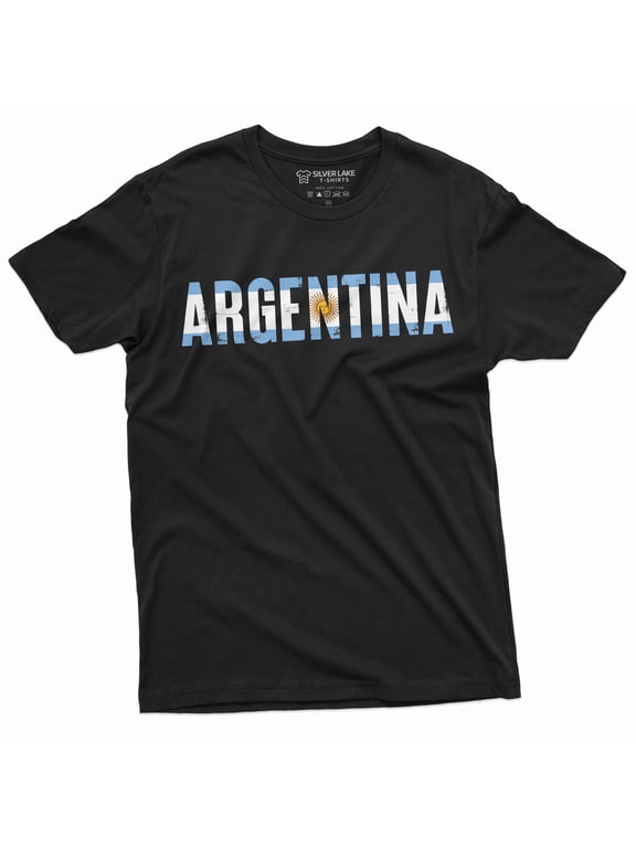 Argentina T-Shirt Argentinian Flag National Patriotic Tee Shirt Argentine Republic Tee