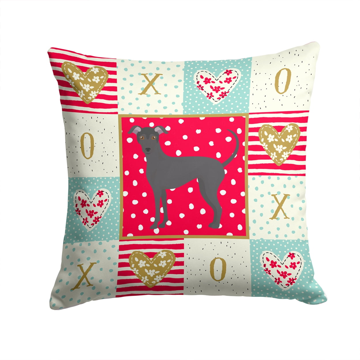 Argentine Pila Dog Love Fabric Decorative Pillow