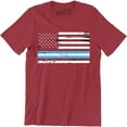 thumbnail image 1 of Argentinian American Flag Argentina Hanes Tagless USA T-Shirt, 1 of 4