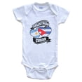 thumbnail image 1 of Argentinian Cuban Hearts Argentina Cuba Flags Baby Bodysuit, 6-9 Months White, 1 of 4