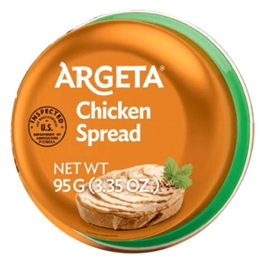 Argeta Pate Spread, Chicken, 95 Gram (Pack of 48)