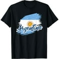 thumbnail image 1 of Argetinian Heritage Vintage Argentina Flag T-Shirt Black 3X-Large, 1 of 4