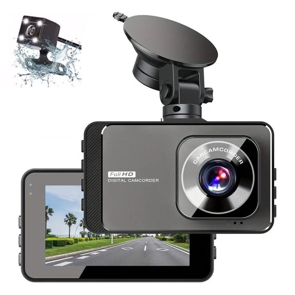 Arghm 1080P DVR Dashboard Camera: Car Driving Recorder with 3-inch IPS Screen, 140° Wide Angle, Parking Monitor, and Loop Recording Feature