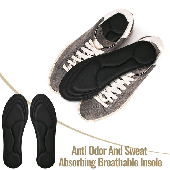 Arghm 5D Massage Insole,Soft,Comfortable,Odor Resistant,Sweat Absorbing,Breathable,Foam,Trimmable,8.86 to 15.75 Size