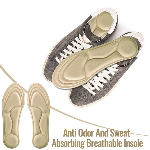Arghm 5D Massage Insole,Soft,Comfortable,Odor Resistant,Sweat Absorbing,Breathable,Foam,Trimmable,8.86 to 15.75 Size