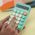 thumbnail image 1 of Arghm 8-Digit Desktop Calculator,AAA Battery Powered 3.34in,Round Keypad with Anti-Slip Base,Math Tool for Home Office, 1 of 8