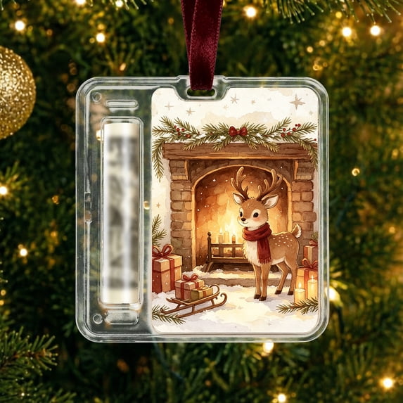 Arghm Acrylic Christmas Money Gift Ornament - Clear Cash Holder with Festive Design for Holiday Gifting, Ideal for Family and Friends, Perfect for Tree Decoration and Celebrations