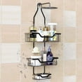 Arghm Bathroom Shelf No Punch Hanging Shower Shelf with Shampoo