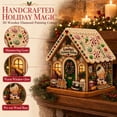 thumbnail image 1 of Arghm DIY Christmas Gingerbread House Ornament Kit – Rhinestone Decor for Festive Home, Holiday Table Centerpiece, Perfect for Craft Lovers and Family Activities, 1 of 7