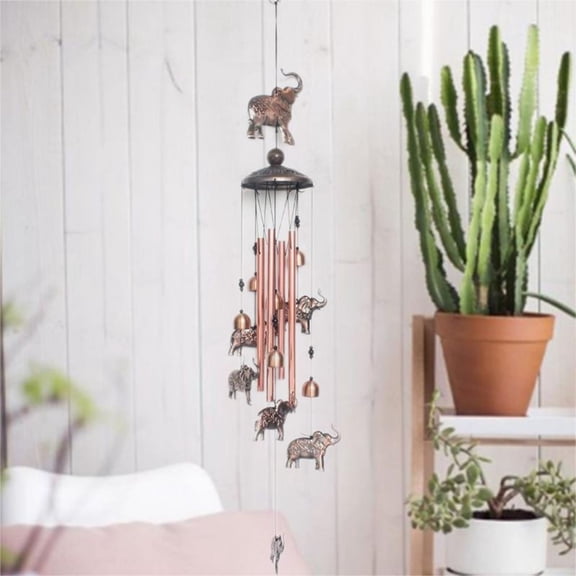 Handmade Copper Wind Chimes – 11 Optional Designs (Butterfly/Bird/Angel), Harmonious Natural Sound, Garden/Home Decor, Meaningful Gift