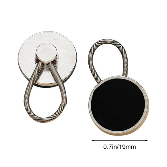 Arghm Jeans Button Extender,6-Pack Adjustable Elastic Waistband Clips,No Sew Fashion Accessories for Pants Shirt Collar Extension