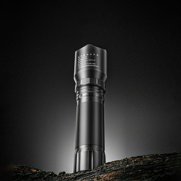 Arghm LED Flashlight,1000 Lumens,Zoomable,Rechargeable,4 Modes,1200mAh,IPX5,Powerful