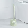 thumbnail image 1 of Arghm Long Handle Toilet Brush 16.5in Wall-Mounted Soft Bristles with Base, 1 of 6
