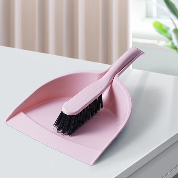Arghm Mini Desktop Cleaning Set,11.6x8.3inch Broom and Dustpan Set,Plastic Cleaning Tool for Home and Office