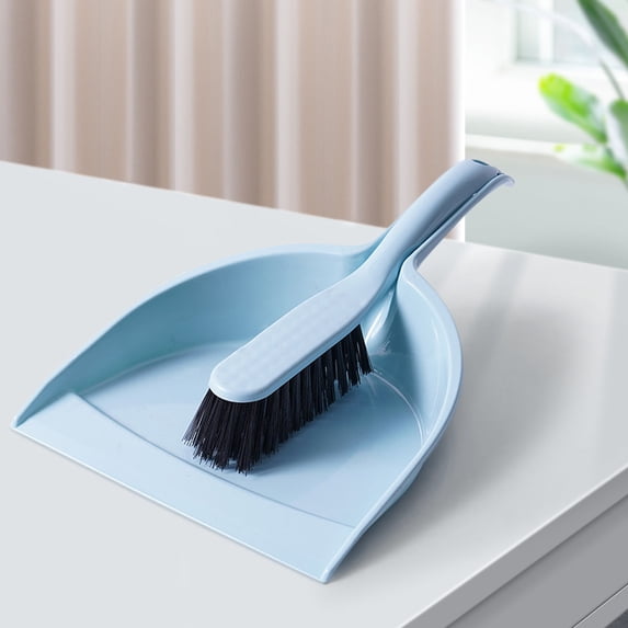 Arghm Mini Desktop Cleaning Set,11.6x8.3inch Broom and Dustpan Set,Plastic Cleaning Tool for Home and Office