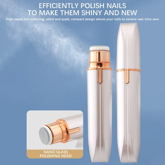 Arghm Mini Nail Polisher,Portable Dead Skin Removal,Electric Nail File,USB Charging,5.31x0.59in