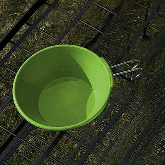 Arghm Outdoor Camping Bowl,6.5x2.95x1.77in,Plastic with Stainless Steel Handle,Drop-proof,Colorful,Insulated