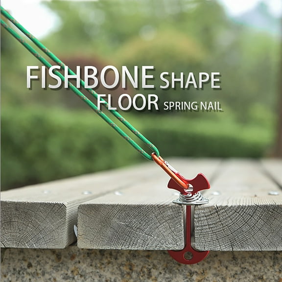 Arghm Outdoor Camping Wind Rope Buckle,Aluminum Alloy + Stainless Steel Spring Pallet Hook,3x1.3in,Lightweight & Strong,for Deck/Board