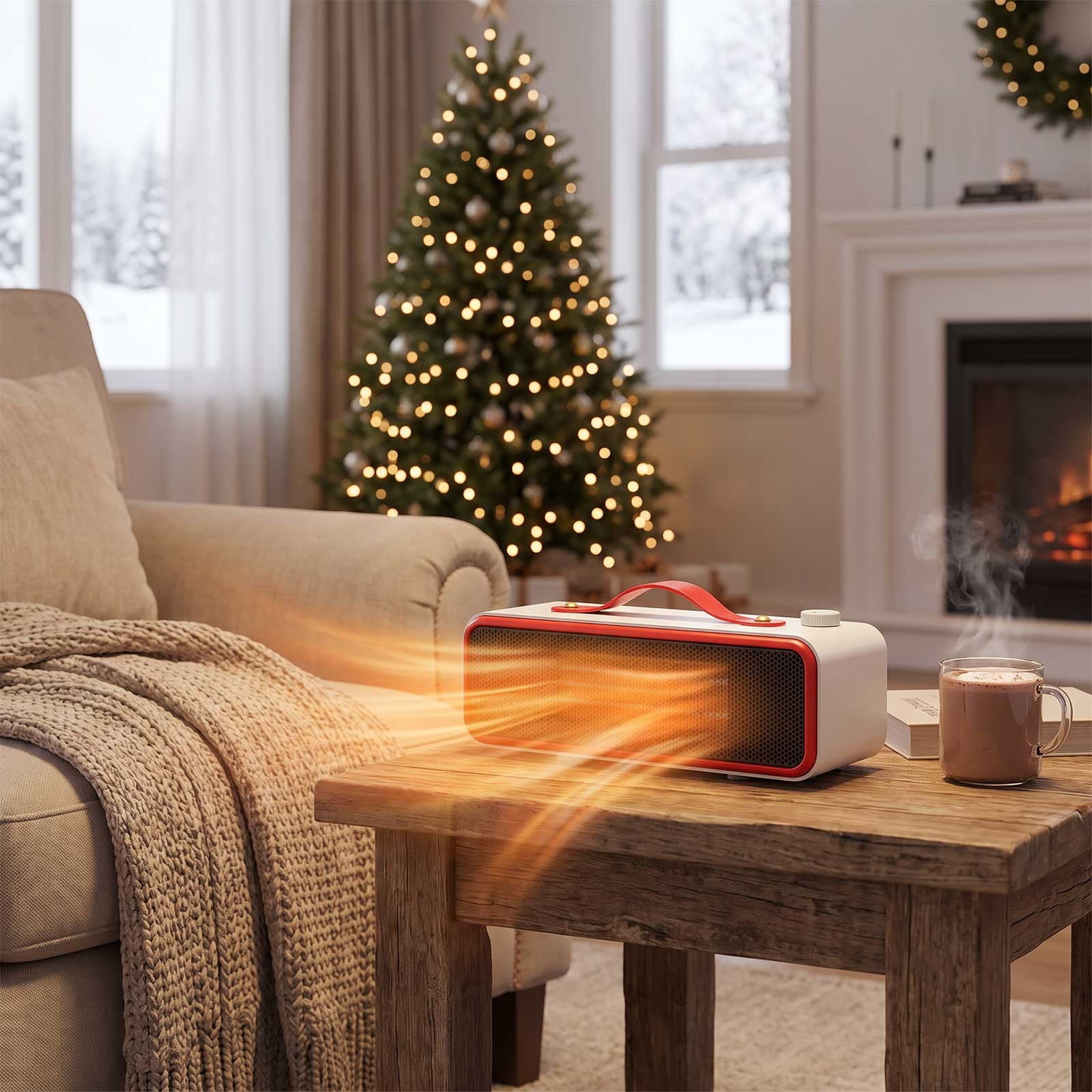 Arghm Portable 650W Space Heater - Fast Heating, Low Noise, Compact ...