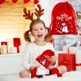 Arghm Red Christmas Gift Bag Candy and Snack Bag, Festive Christmas