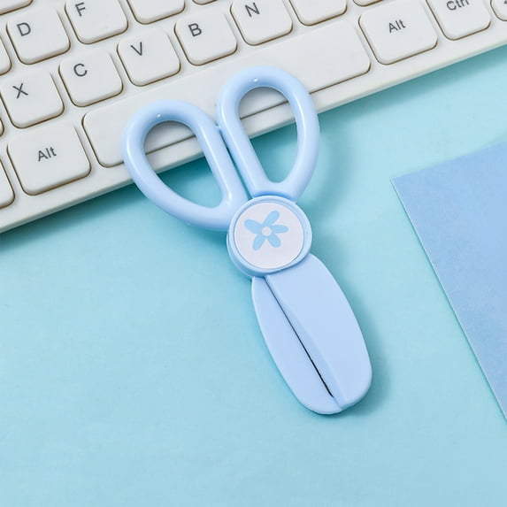 Arghm Round-Tip Safety Scissors,Ergonomic Plastic Craft Scissors,4.13 Inch Blunt Edge for Paper Cutting,DIY Projects