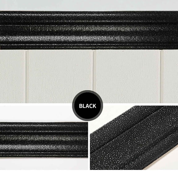 Arghm Self-Adhesive Skirting Waistline Wall Edging Strip, Easy Installation, 2.35m x 8cm for Home Decor